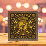 Scorpion Square - 12 Zodiac - Paper Cutting Light Box - LightBoxGoodman - LightboxGoodman