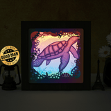 Sea Turtle 3 – Paper Cut Light Box File - Cricut File - 8x8 inches - LightBoxGoodMan - LightboxGoodman