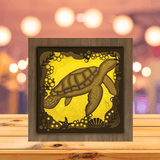 Sea Turtle  3 - Paper Cutting Light Box - LightBoxGoodman