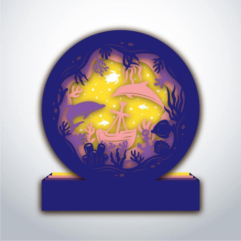 Seabed - Paper Circle File - Cricut File - 16x18cm - LightBoxGoodMan - LightboxGoodman