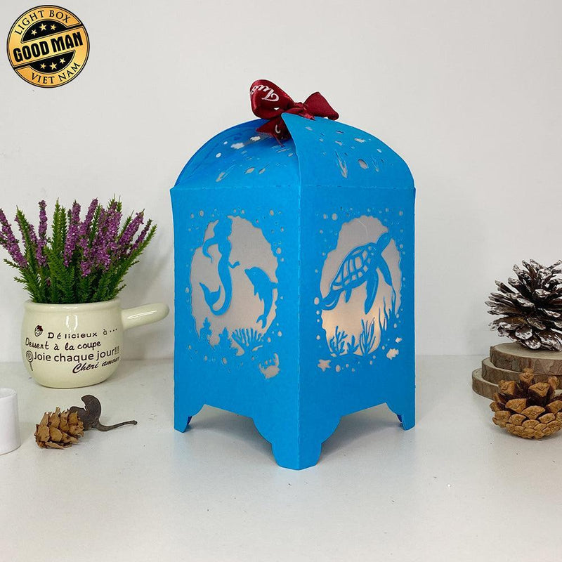 Seabed - Paper Cut Lantern File - Cricut File - 10,5x20,6cm - LightBoxGoodMan - LightboxGoodman