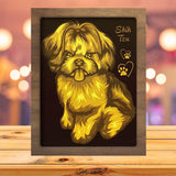 Shih Tzu - Paper Cutting Light Box - LightBoxGoodman - LightboxGoodman