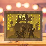 Simpson Family - Paper Cutting Light Box - LightBoxGoodman - LightboxGoodman