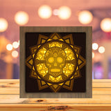 Skull Mandala - Paper Cutting Light Box - LightBoxGoodman