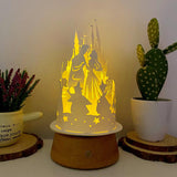 Sleeping Beauty - 3D Dome Lantern File - Cricut File - LightBoxGoodMan