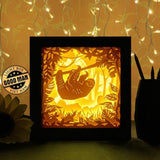 Sloth In The Jungle - Paper Cutting Light Box - LightBoxGoodman - LightboxGoodman