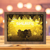 Smurfs - Paper Cutting Light Box - LightBoxGoodman - LightboxGoodman