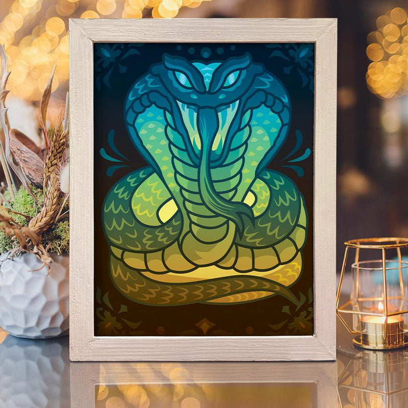 Snake – Paper Cut Light Box File - Cricut File - 8x10 inches - LightBoxGoodMan - LightboxGoodman