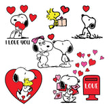 Snoopy Valentine - Cricut File - Svg, Png, Dxf, Eps - LightBoxGoodMan