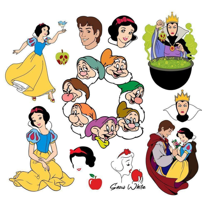 Snow White - Cricut File - Svg, Png, Dxf, Eps - LightBoxGoodMan - LightboxGoodman