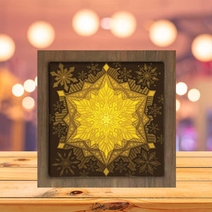 Snowflake Mandala - Paper Cutting Light Box - LightBoxGoodman - LightboxGoodman