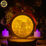 Snowman 1 - 3D Ornament Lantern File - Cricut File - LightBoxGoodMan - LightboxGoodman