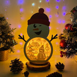 Snowman 2 - Paper Cut Snowman Light Box File - Cricut File - 20x26,5cm - LightBoxGoodMan - LightboxGoodman