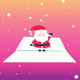 Snowman Christmas Card 3D - Cricut File - Svg, Png, Dxf, Eps - LightBoxGoodMan - LightboxGoodman