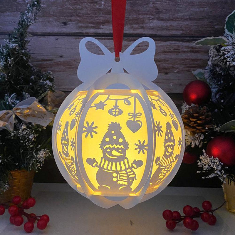 Snowman - Globe Lantern File - Cricut File - LightBoxGoodMan - LightboxGoodman