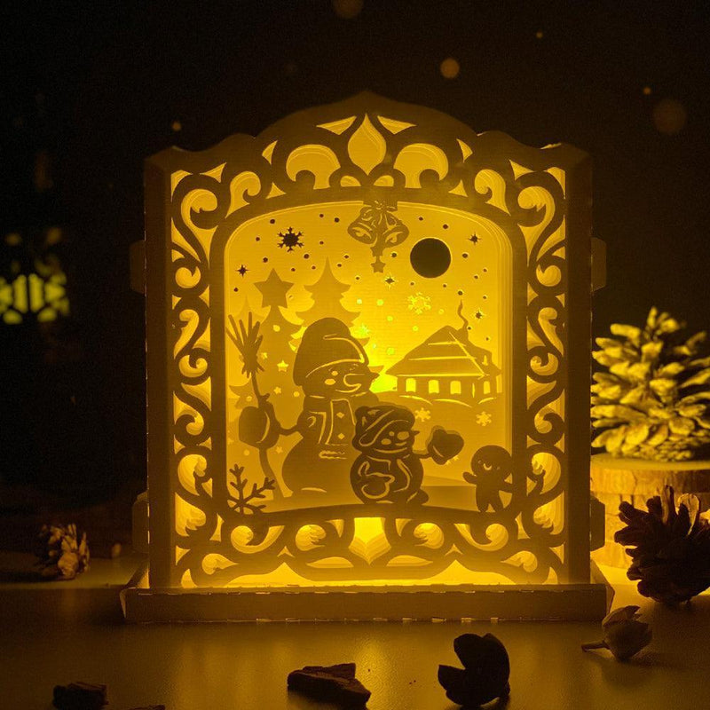 Snowman - Pop-up Light Box File - Cricut File - LightBoxGoodMan - LightboxGoodman