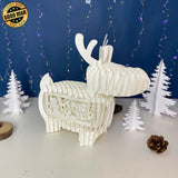 Snowman - Reindeer Pop-up File - Cricut File - LightBoxGoodMan - LightboxGoodman
