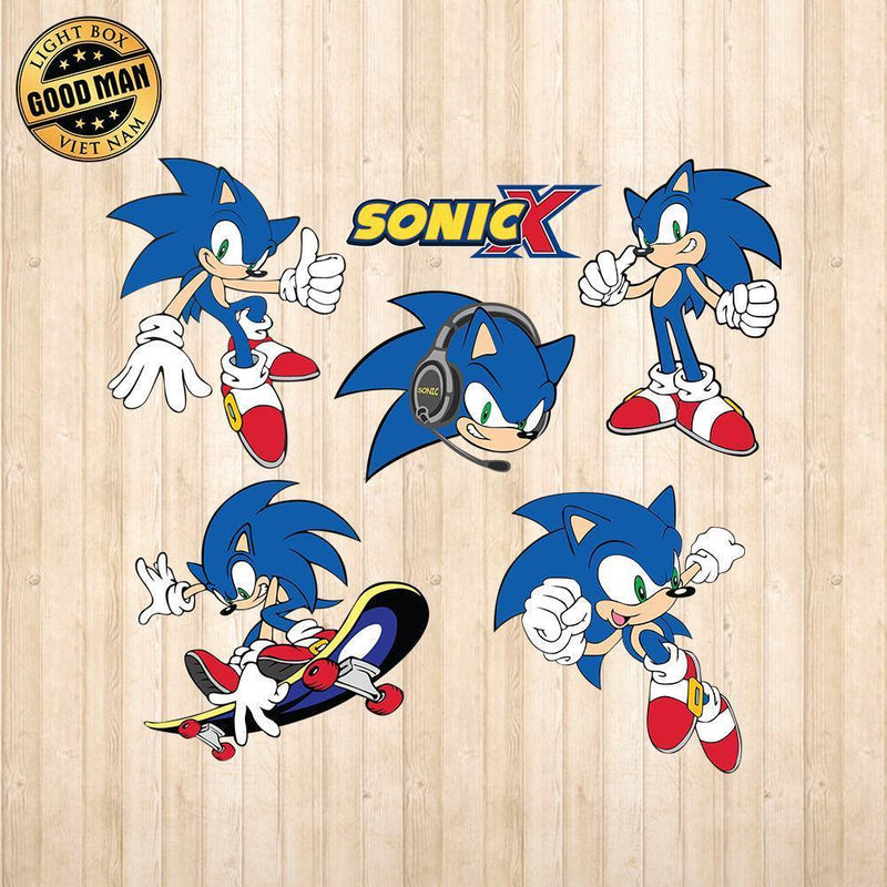 Sonic - Cricut File - Svg, Png, Dxf, Eps - LightBoxGoodMan - LightboxGoodman