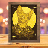 Sphinx Cat - Paper Cutting Light Box - LightBoxGoodman - LightboxGoodman