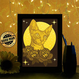 Sphinx Cat - Paper Cutting Light Box - LightBoxGoodman - LightboxGoodman