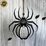 Spider 1 - 3D Spider Lantern File - 8x9" - Cricut File - LightBoxGoodMan - LightboxGoodman