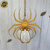 Spider 2 - 3D Spider Lantern File - 8x9" - Cricut File - LightBoxGoodMan - LightboxGoodman