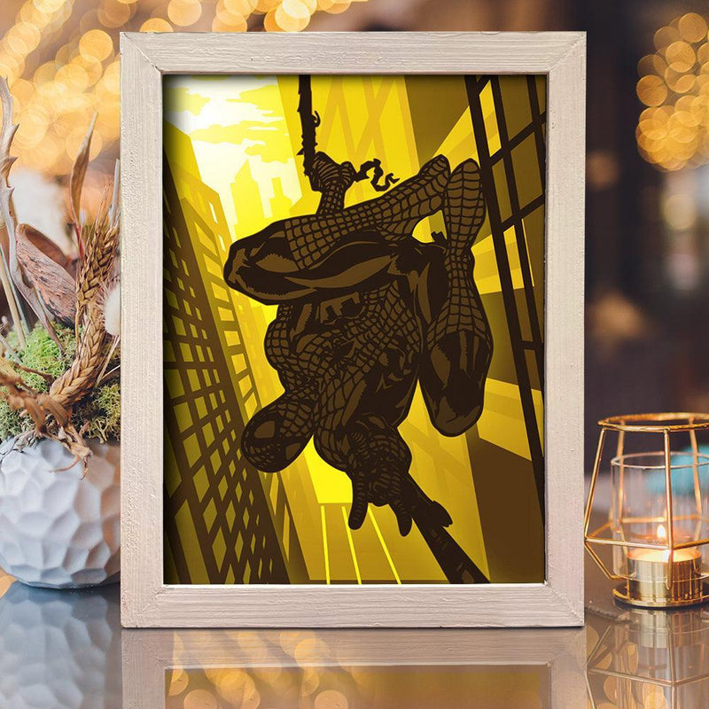 Spiderman 1 – Paper Cut Light Box File - Cricut File - 20x26cm - LightBoxGoodMan - LightboxGoodman