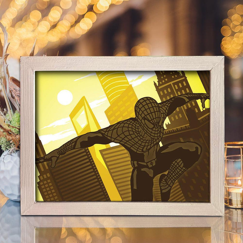 Spiderman 2 – Paper Cut Light Box File - Cricut File - 20x26cm - LightBoxGoodMan - LightboxGoodman