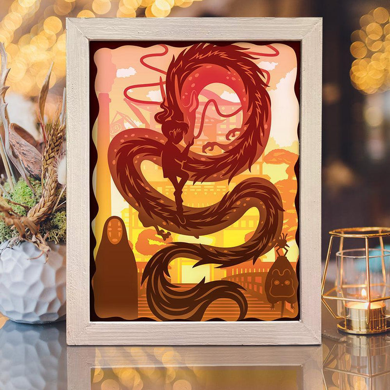 Spirited Away 2 - Paper Cut Light Box File - Cricut File - 20x26cm - LightBoxGoodMan - LightboxGoodman