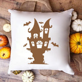 Spooky Castle With Bats - Cricut File - Svg, Png, Dxf, Eps - LightBoxGoodMan - LightboxGoodman