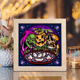 Spooky Halloween – Paper Cut Light Box File - Cricut File - 20x20cm - LightBoxGoodMan