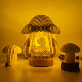 Squirrel - 3D Pop-up Light Box Mushroom File - Cricut File - LightBoxGoodMan