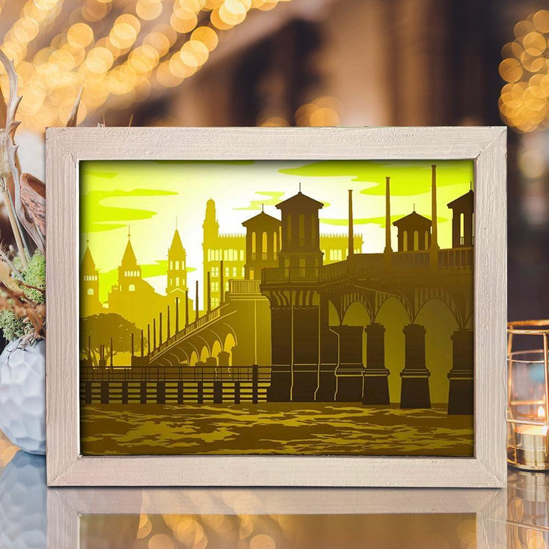 St Florida 1 - Paper Cut Light Box File - Cricut File - 8x10 Inches - LightBoxGoodMan - LightboxGoodman