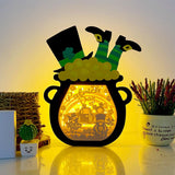 St.Patrick's Day 1 - St Patrick Pot Papercut Lightbox File - Cricut File - 7,5x7,7 Inches - LightBoxGoodMan - LightboxGoodman
