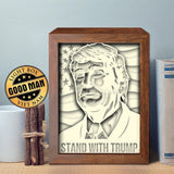 Stand With Trump – Paper Cut Light Box File - Cricut File - 20x26cm - LightBoxGoodMan - LightboxGoodman