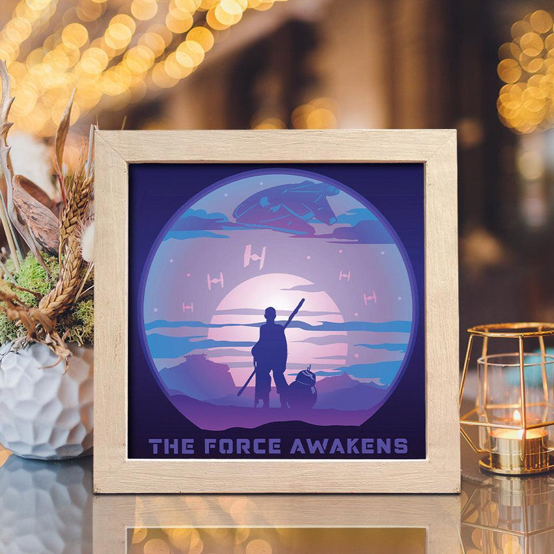 Star Wars 3 – Paper Cut Light Box File - Cricut File - 20x20cm - LightBoxGoodMan - LightboxGoodman