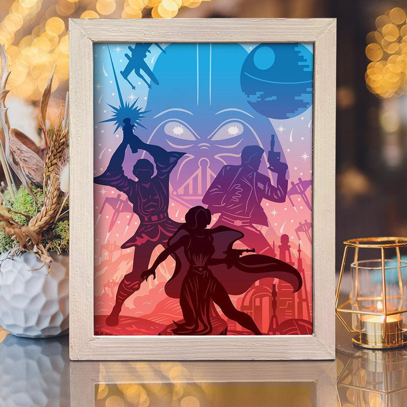 Star Wars 6 – Paper Cut Light Box File - Cricut File - 20x26cm - LightBoxGoodMan - LightboxGoodman