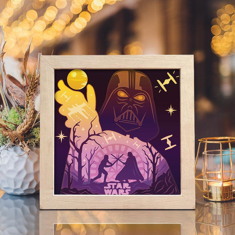 Star Wars 7 - Paper Cut Light Box File - Cricut File - 20x20cm - LightBoxGoodMan - LightboxGoodman