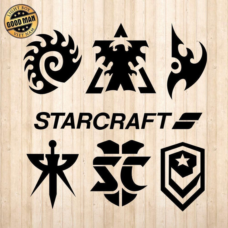 StarCraft - Cricut File - Svg, Png, Dxf, Eps - LightBoxGoodMan - LightboxGoodman