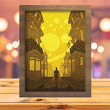Starry Night 2 - Paper Cutting Light Box - LightBoxGoodman