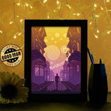 Starry Night 2 - Paper Cutting Light Box - LightBoxGoodman - LightboxGoodman