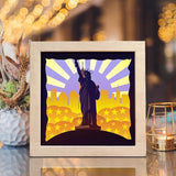 Statue Of Liberty 1 – Paper Cut Light Box File - Cricut File - 8x8 inches - LightBoxGoodMan