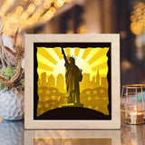 Statue Of Liberty 1 – Paper Cut Light Box File - Cricut File - 8x8 inches - LightBoxGoodMan - LightboxGoodman