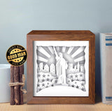 Statue Of Liberty 1 – Paper Cut Light Box File - Cricut File - 8x8 inches - LightBoxGoodMan - LightboxGoodman