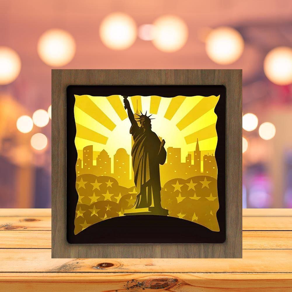 Statue Of Liberty 1 - Paper Cutting Light Box - LightBoxGoodman - LightboxGoodman