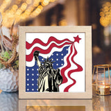 Statue Of Liberty 2 – Paper Cut Light Box File - Cricut File - 8x8 inches - LightBoxGoodMan