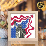 Statue Of Liberty 2 – Paper Cut Light Box File - Cricut File - 8x8 inches - LightBoxGoodMan - LightboxGoodman