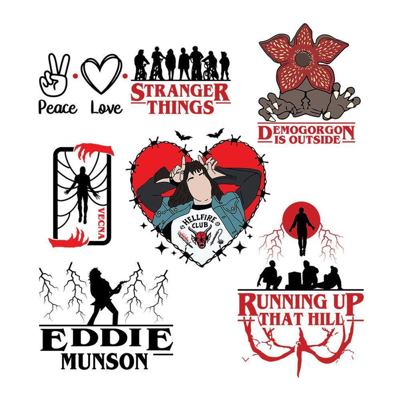 Stranger Things 6 - Cricut File - Svg, Png, Dxf, Eps - LightBoxGoodMan - LightboxGoodman