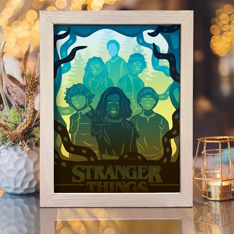 Stranger Things - Paper Cut Light Box File - Cricut File - 20x26cm - LightBoxGoodMan - LightboxGoodman