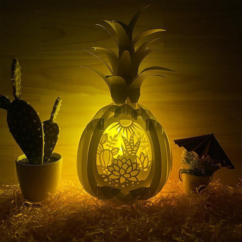 Succulent Plant - Pineapple Pop-Up File - Cricut File - LightBoxGoodMan - LightboxGoodman